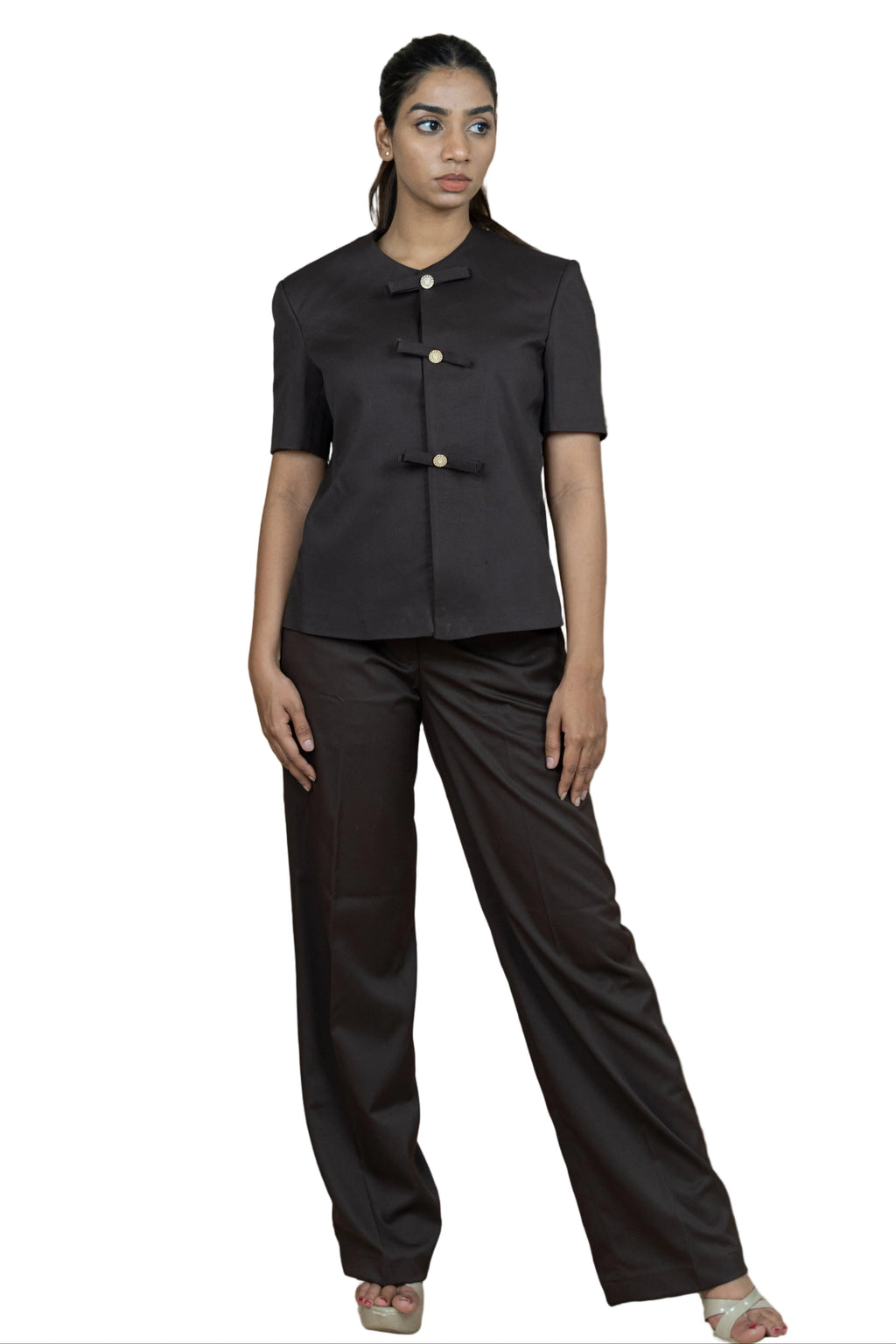 Forest Brown Bow Top
